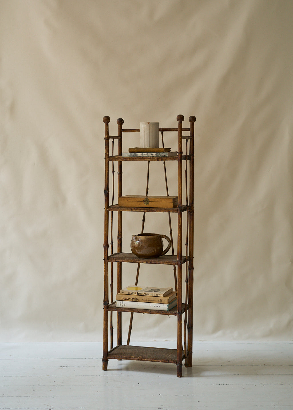 木製ラック・ウッドラック 612.Antique Iron Shelf Indonesia Antique French Bakery Wood Bakery Spool Shelf Rack Shelving Stand