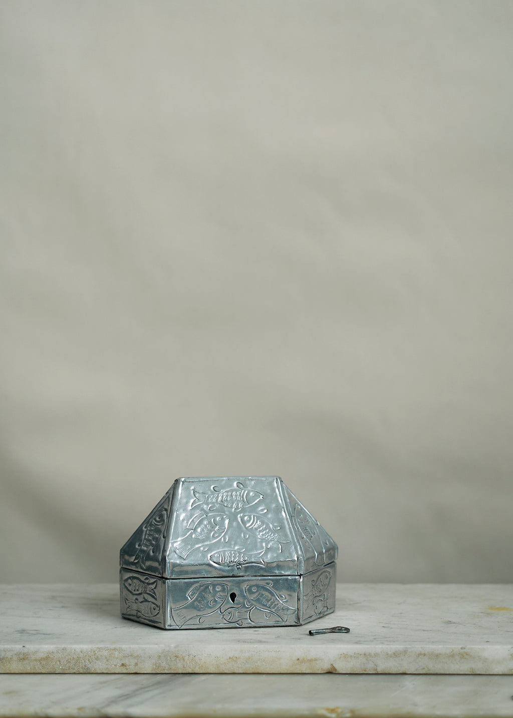 Antique Folk Art Metal Fish Trinket Box – FORESTBOUND