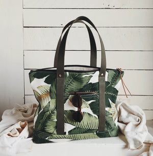 Forestbound Travel Tote - Easy Palm Sample