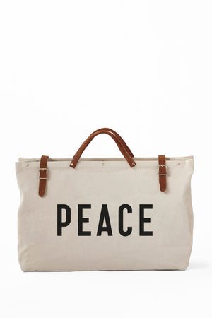 PEACE Canvas Utility Bag