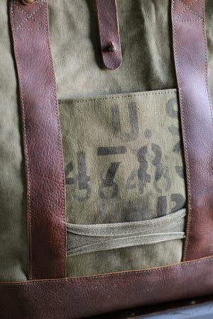 WWII era Canvas Weekend Bag