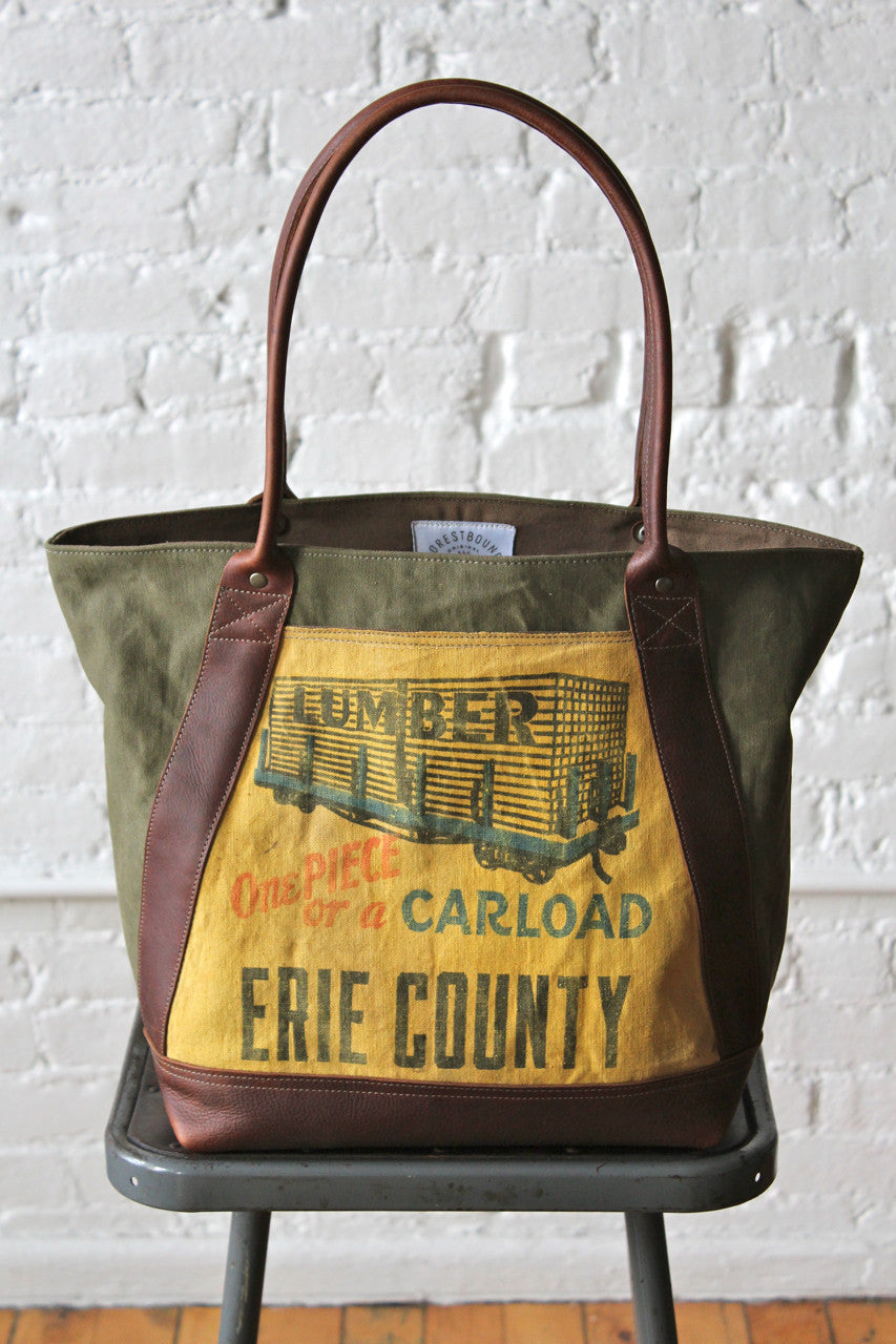 WWII era Canvas and Lumber Apron Carryall