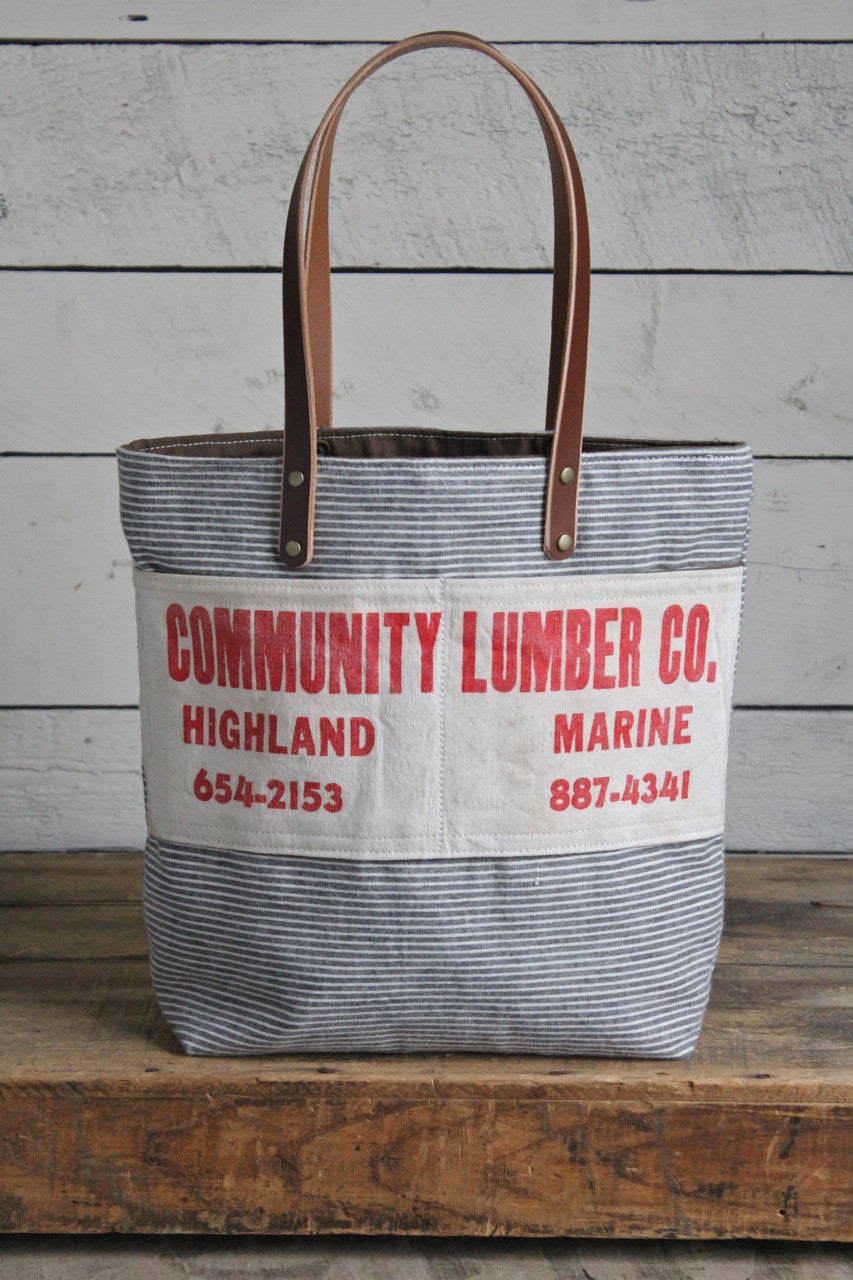 1950's era Cotton & Work Apron Tote Bag