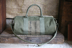 WWII era Canvas Mini Duffel Bag - SOLD
