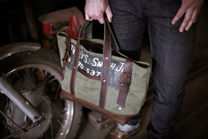 Men's WWII Canvas & Leather Carryall