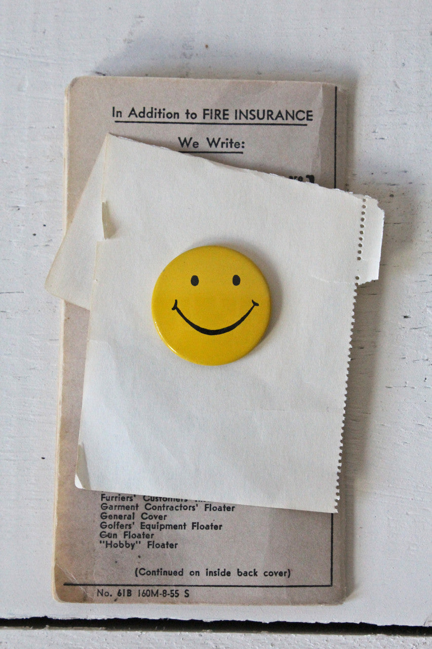 1970's Smiley Face Button