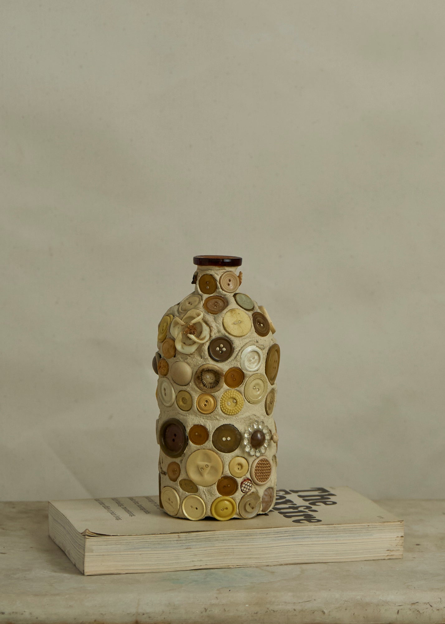 Antique Button Memory Jug