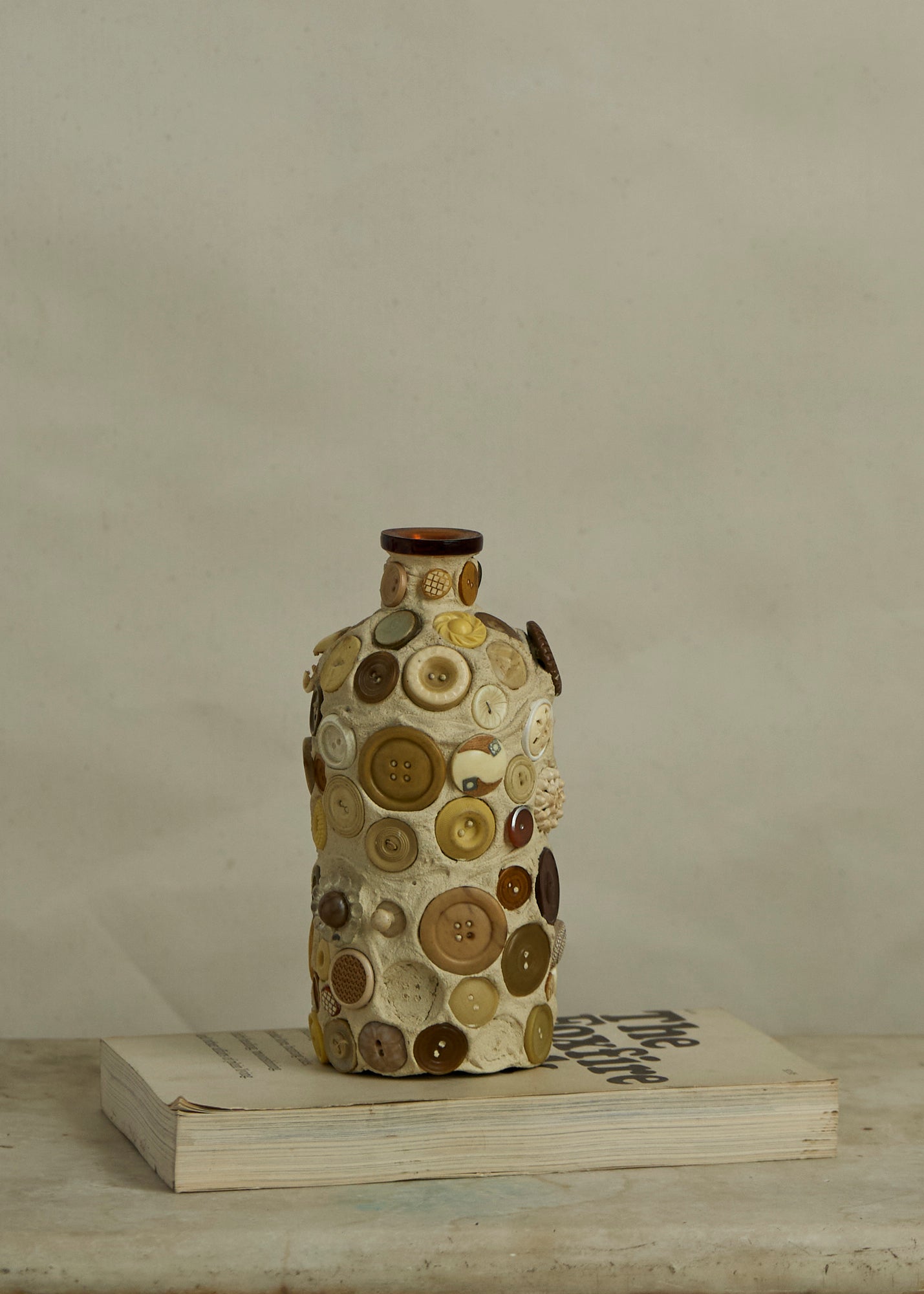 Antique Button Memory Jug