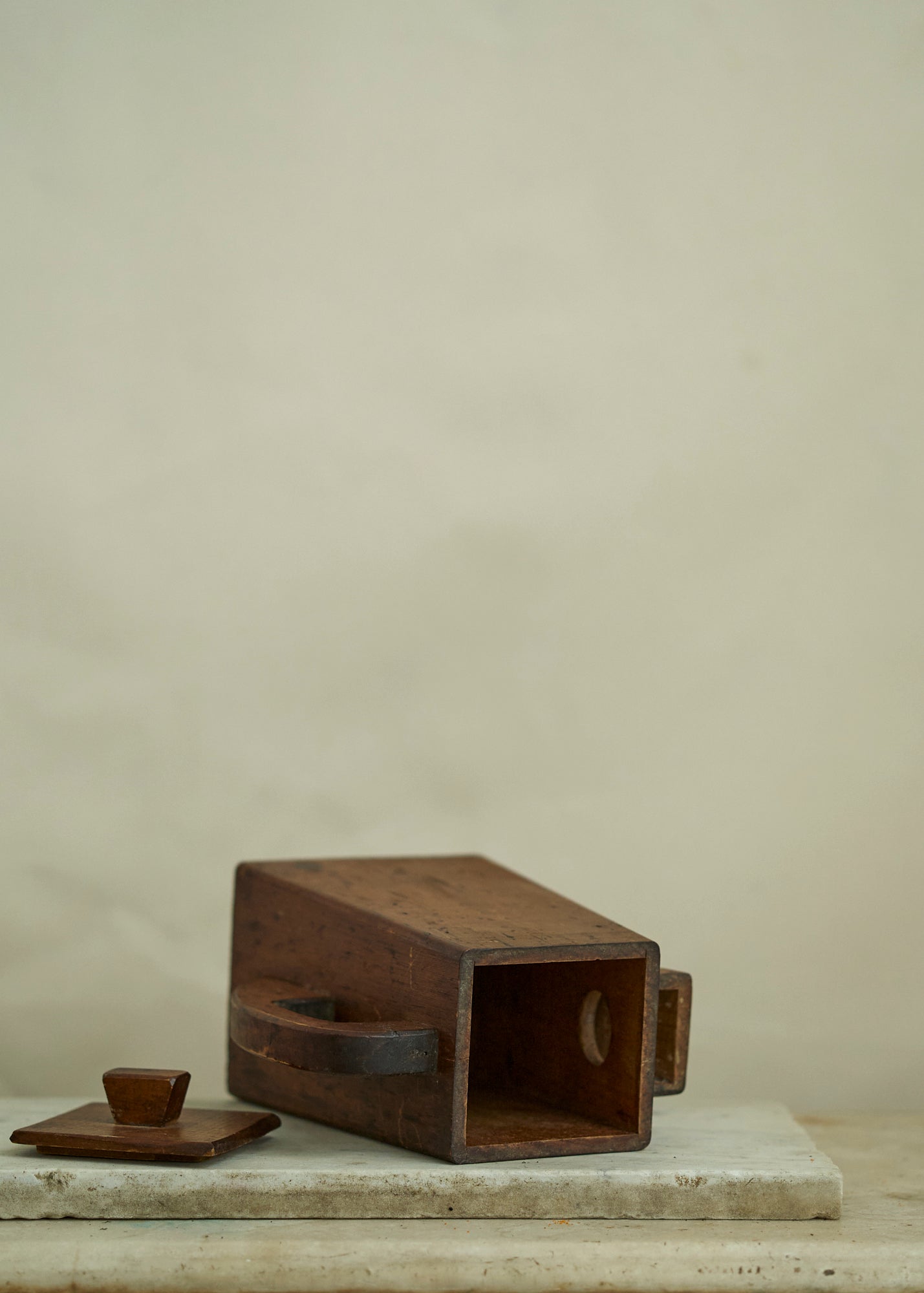 Folk Art Wooden Pitcher