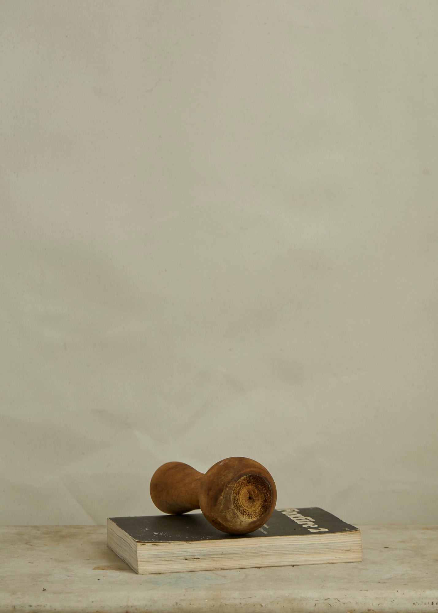 Vintage Carved Wooden Vase