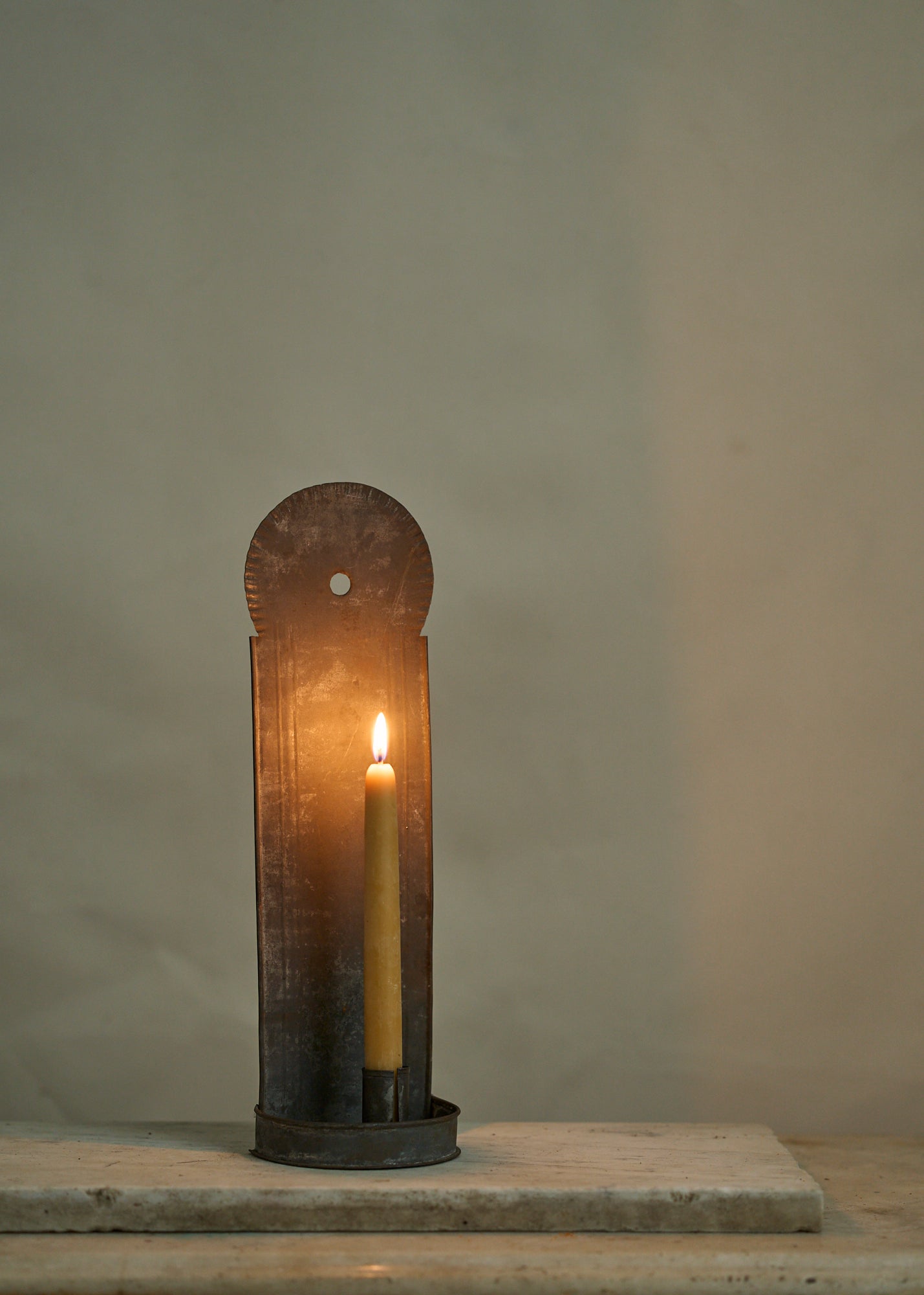 Vintage Metal Candle Sconce