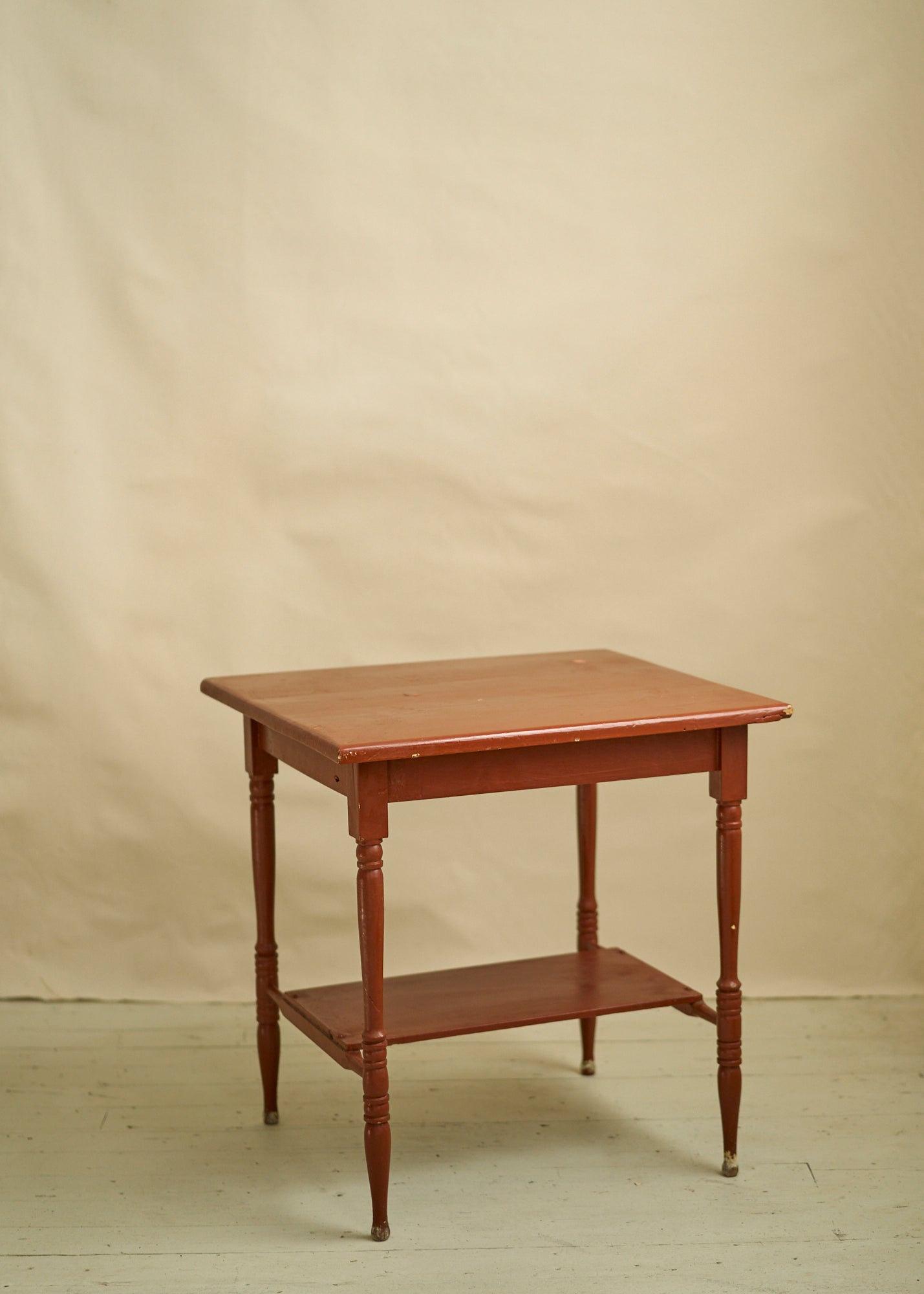 Vintage Painted Wood Accent Table