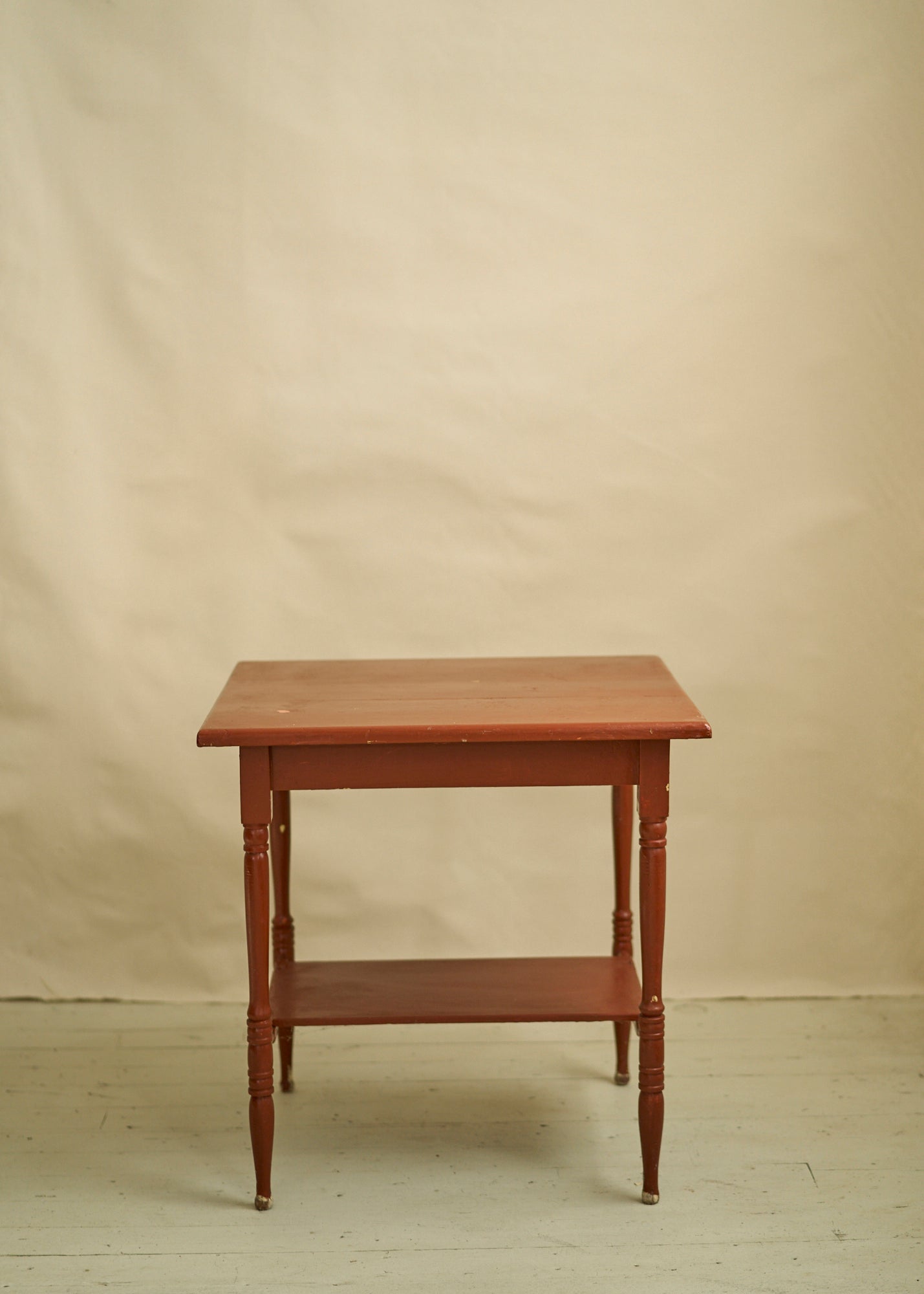 Vintage Painted Wood Accent Table