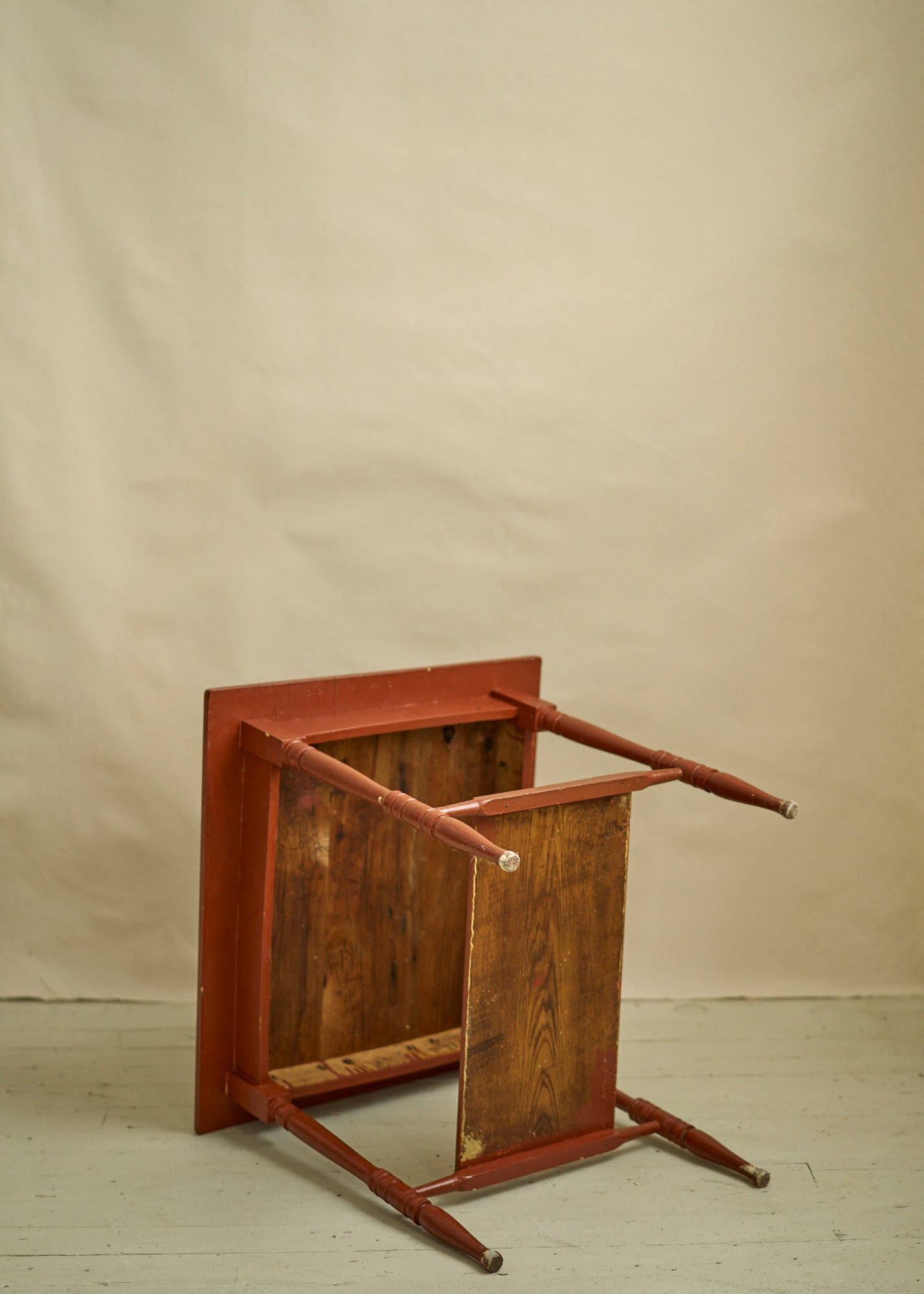 Vintage Painted Wood Accent Table