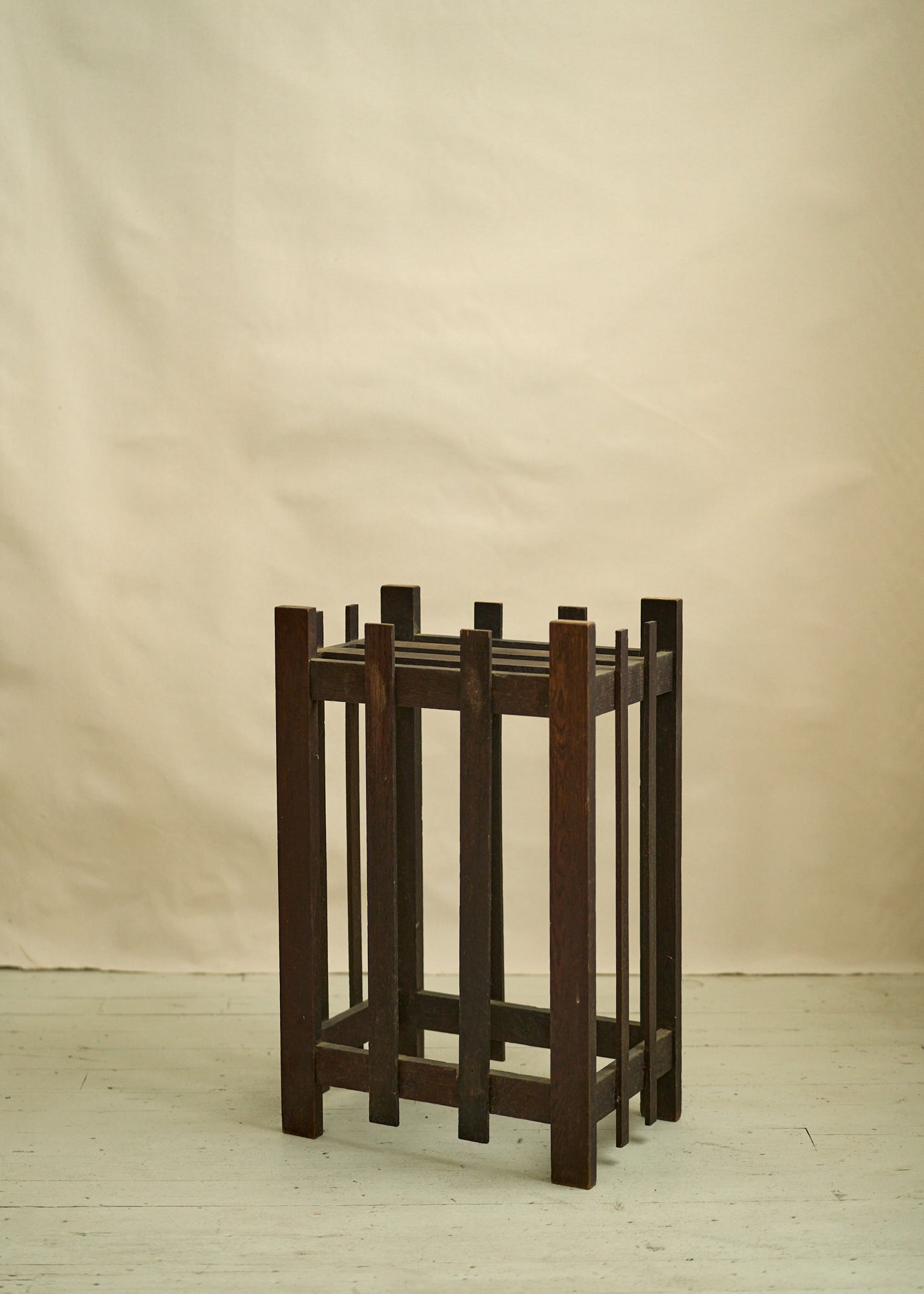 Vintage Mission Style Wood Accent Table