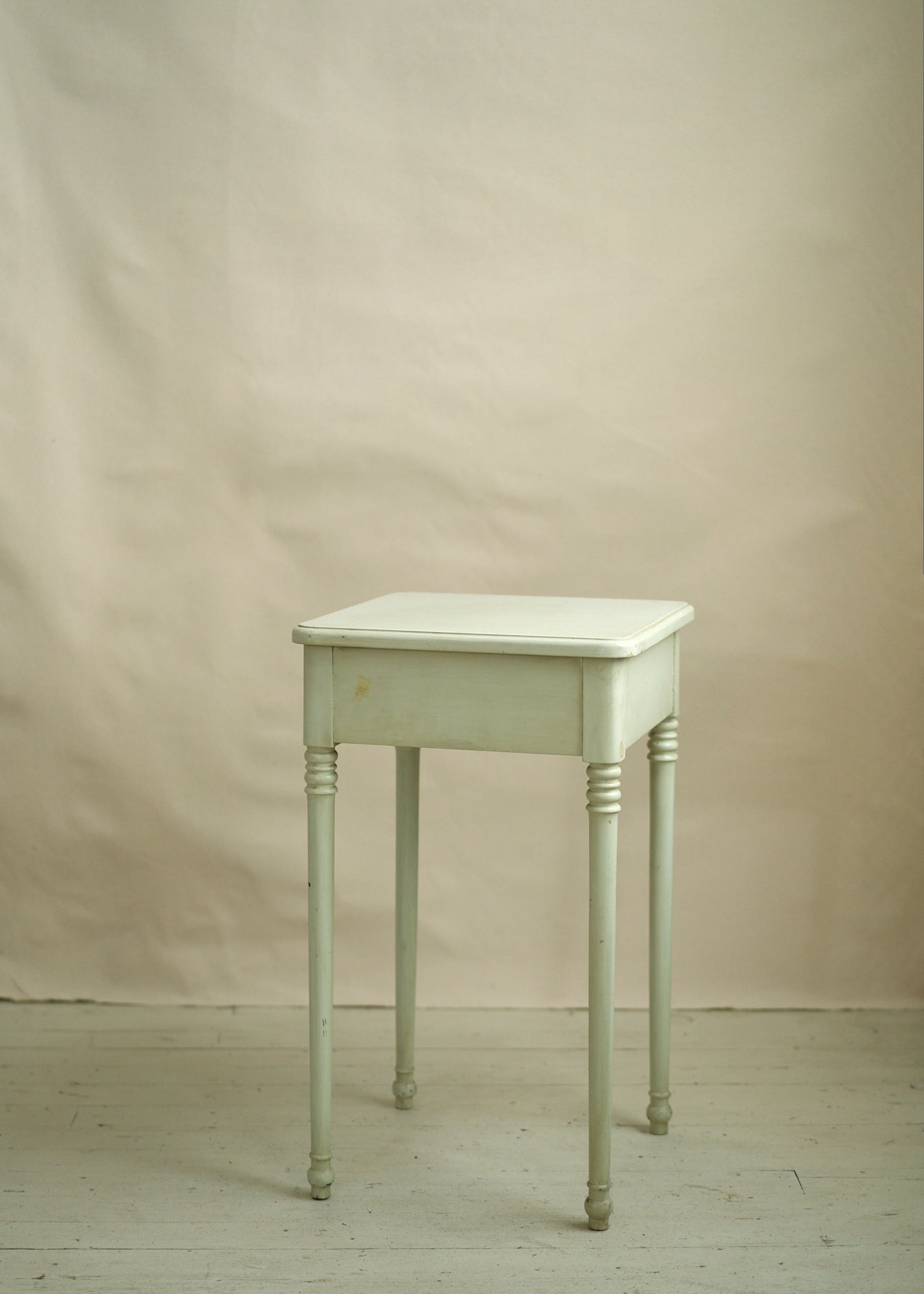 Vintage Painted Accent Table with Drawer