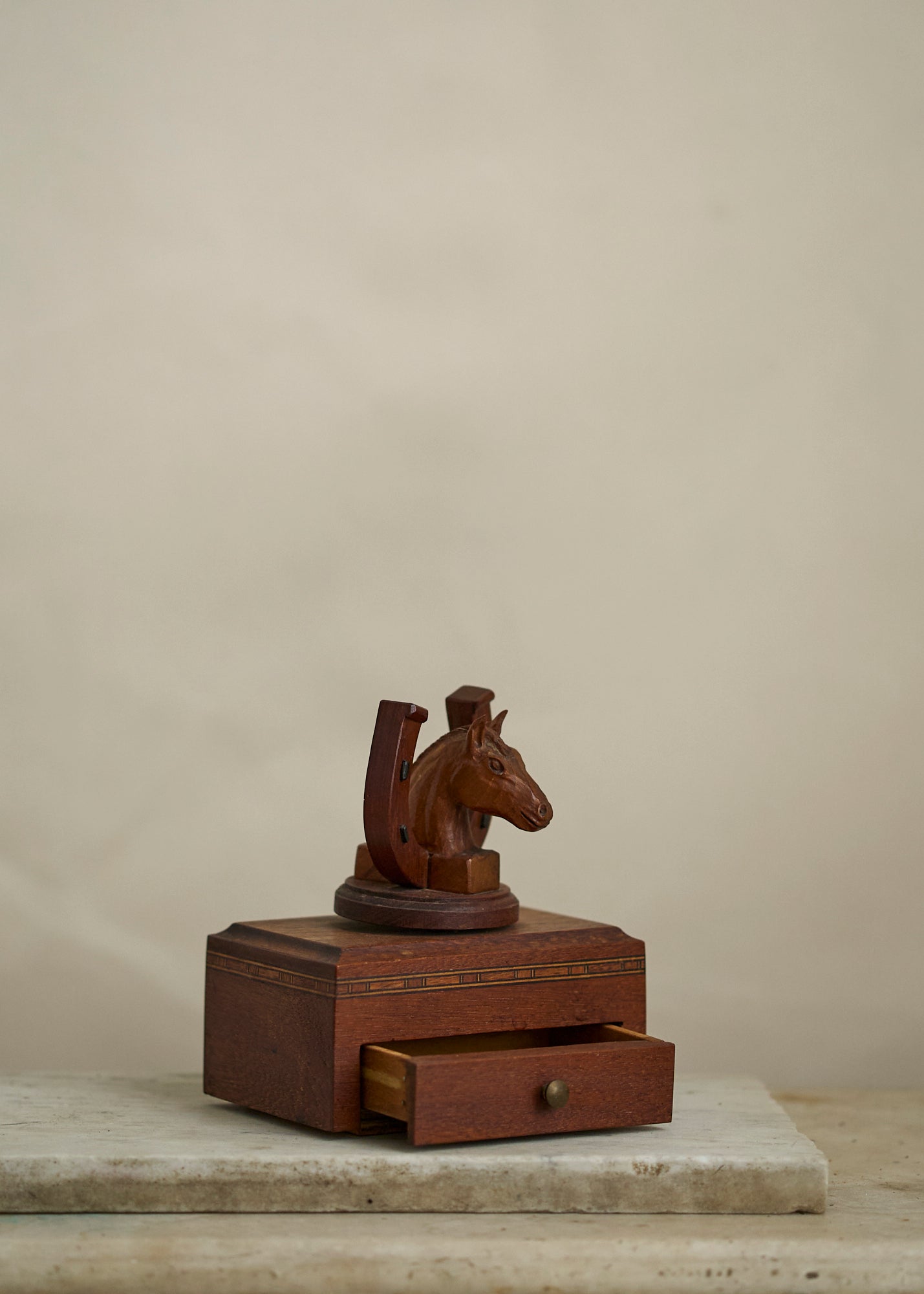 Wooden Horse Music Box