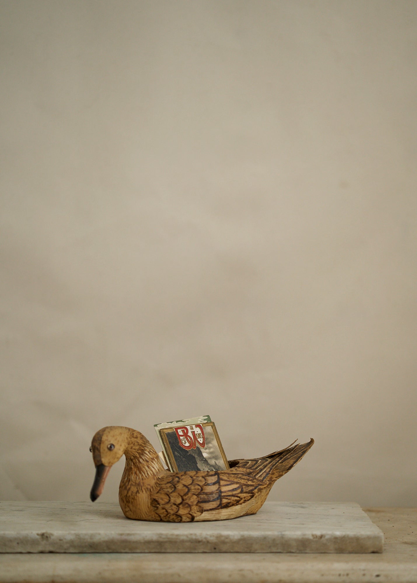 Vintage Duck Decoy Catchall