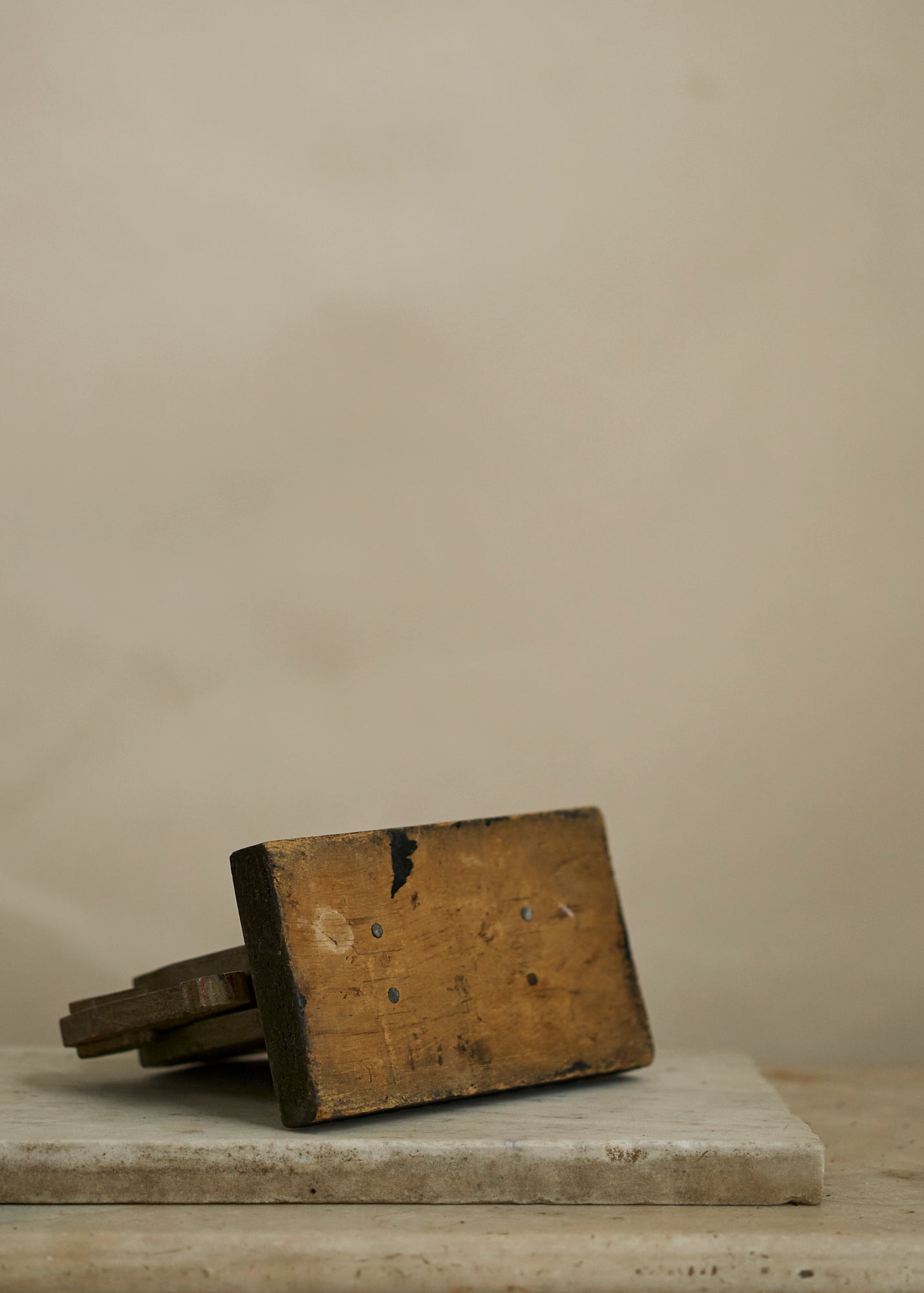 Antique Folk Art Painted Wood Elephant