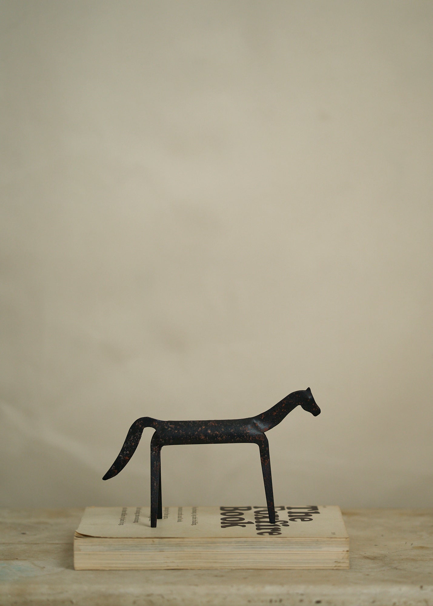 Folk Art Metal Horse Figure