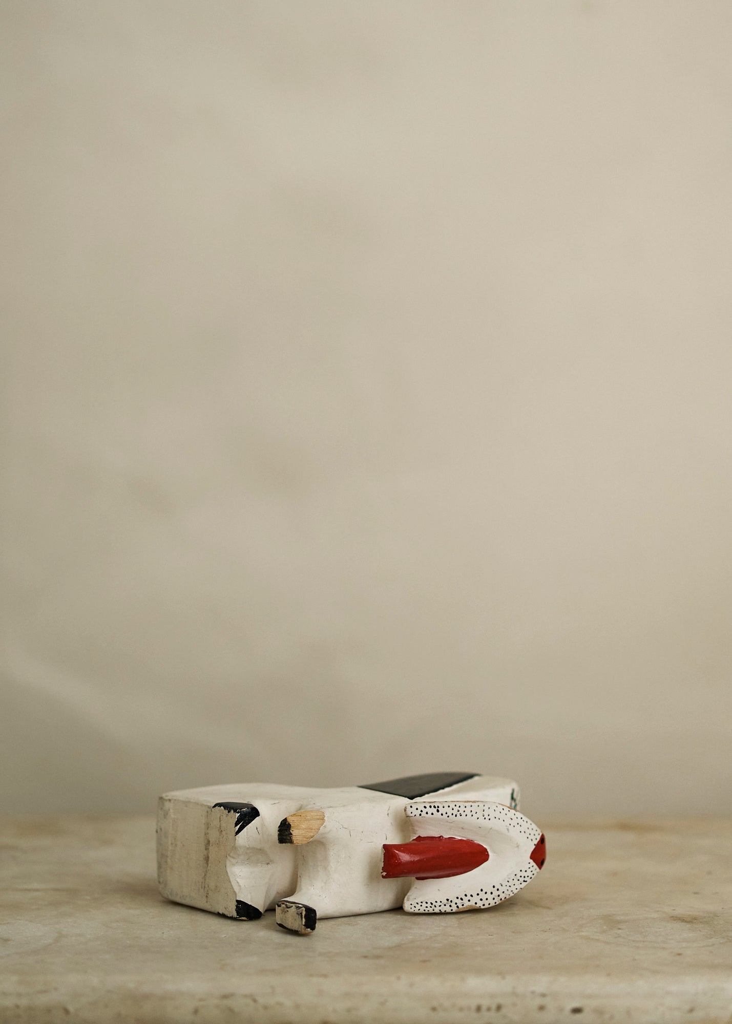 Antique Folk Art Wood Dog Family