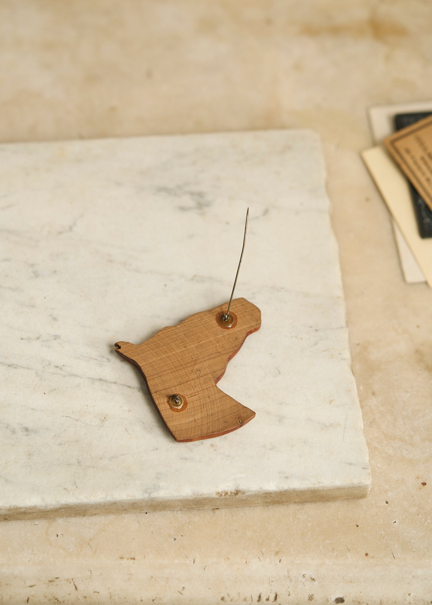 Antique Wooden Horse Pin