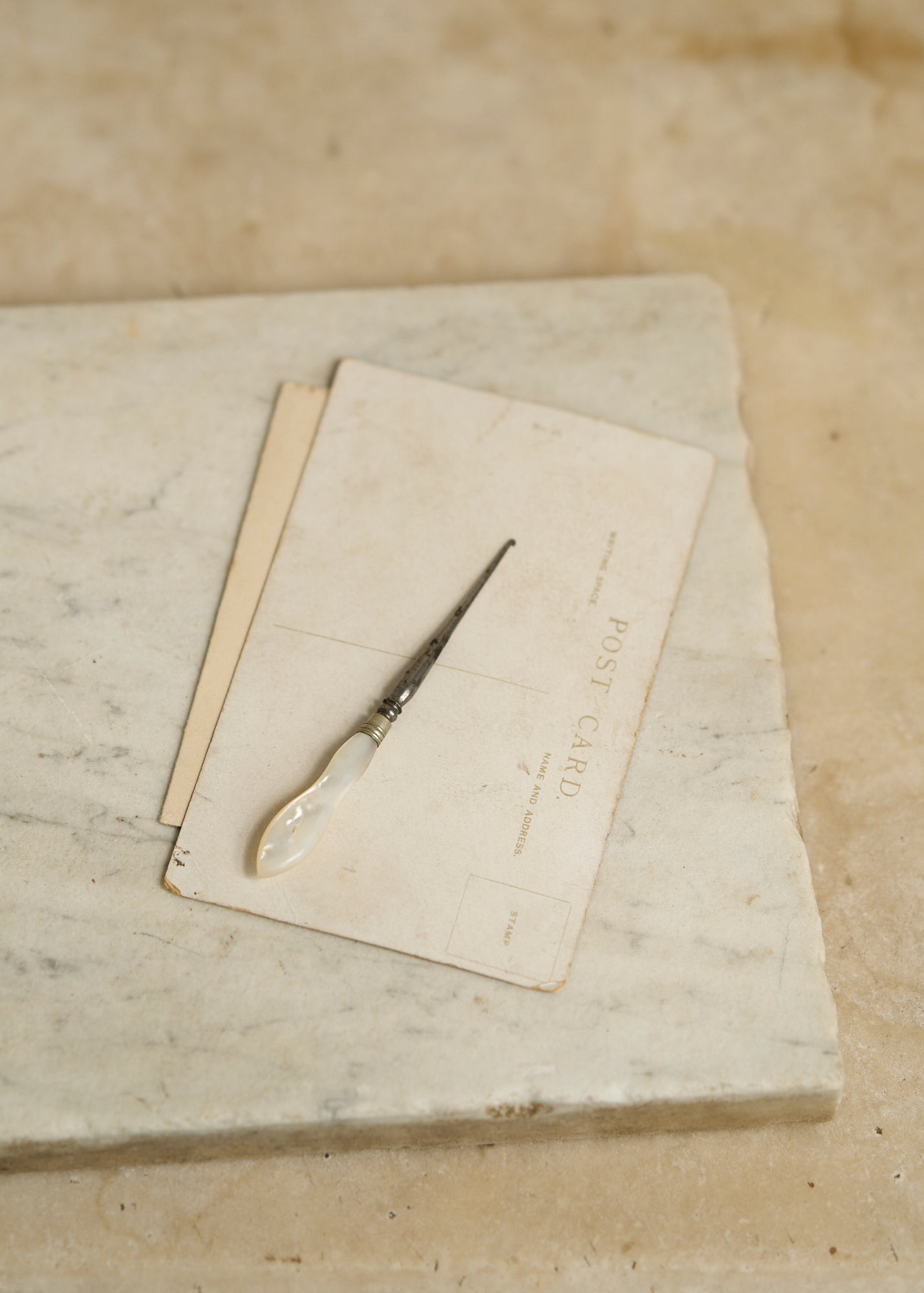 Set of Victorian Mother of Pearl Vanity Tools