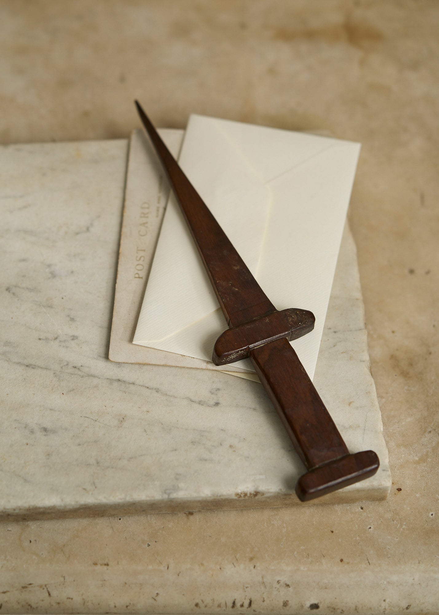 Folk Art Carved Dagger Letter Opener