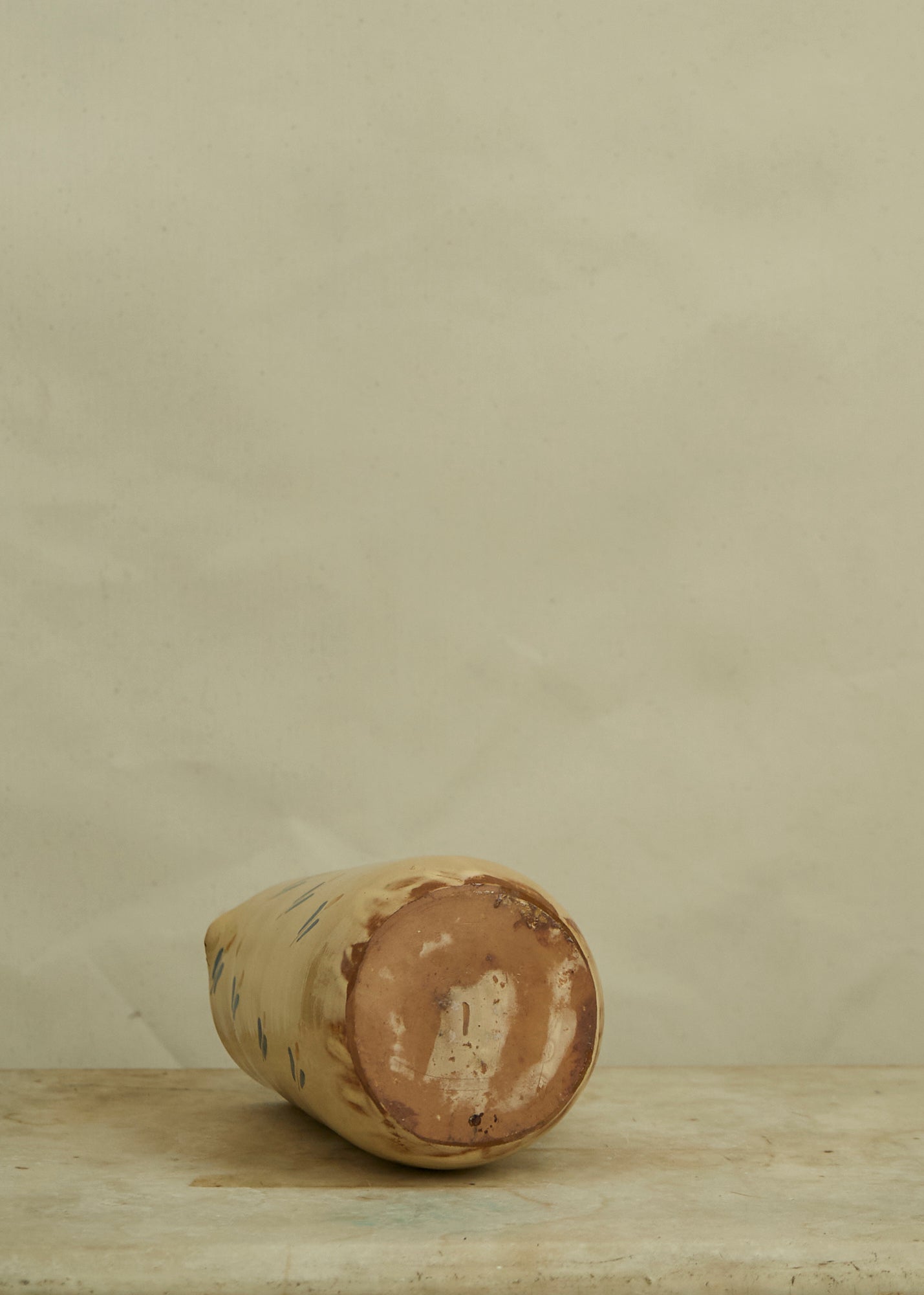 Antique Hand Painted Ceramic Pitcher