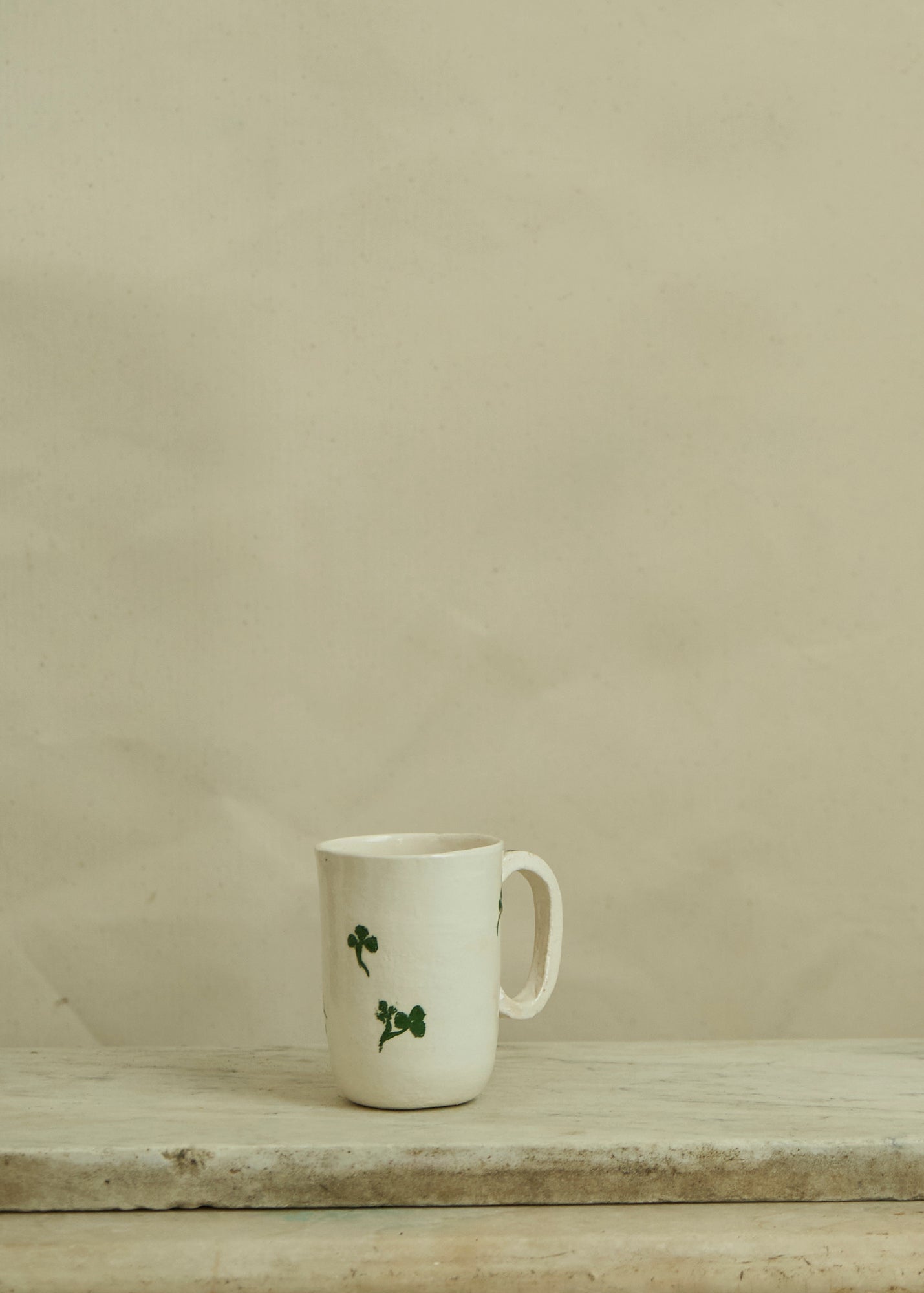 Vintage Studio Pottery Clover Mugs