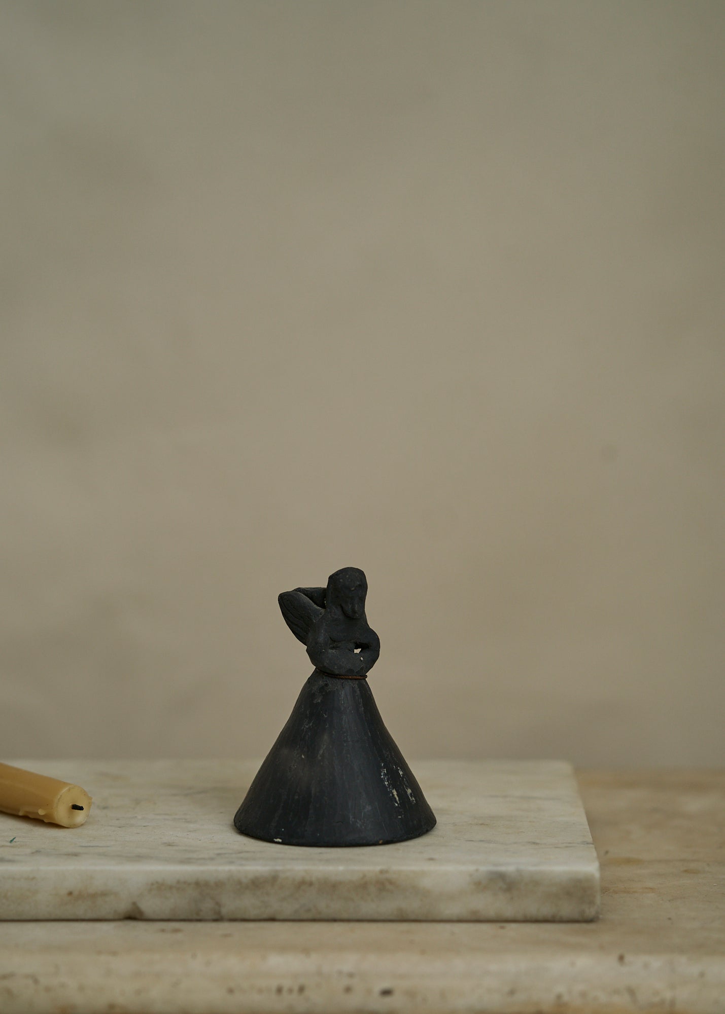 Antique Mexican Ceramic Angel Bells