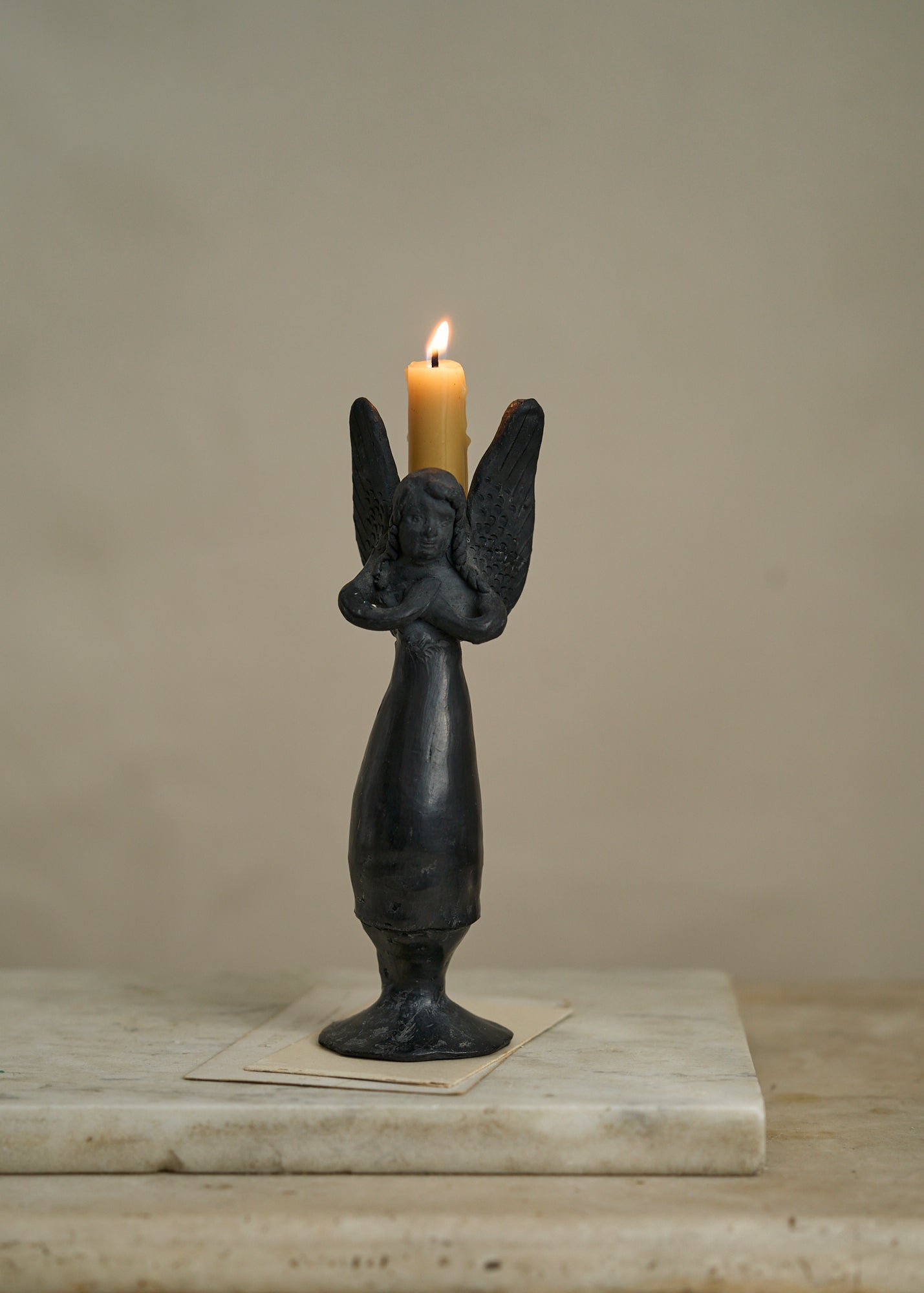 Antique Mexican Ceramic Angel Bells