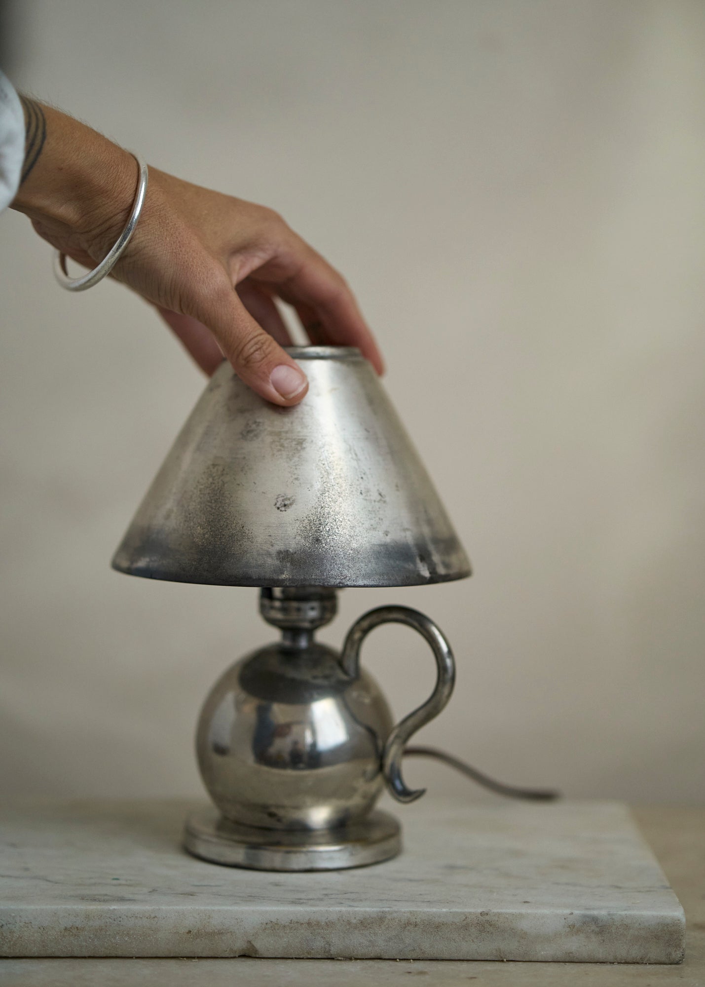 Antique Metal Table Lamp