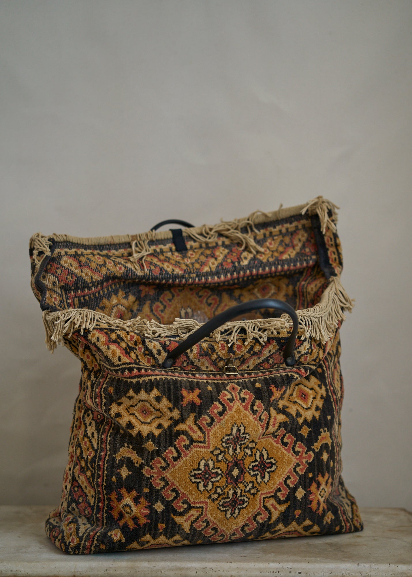 Vintage Handmade Carpet Bag
