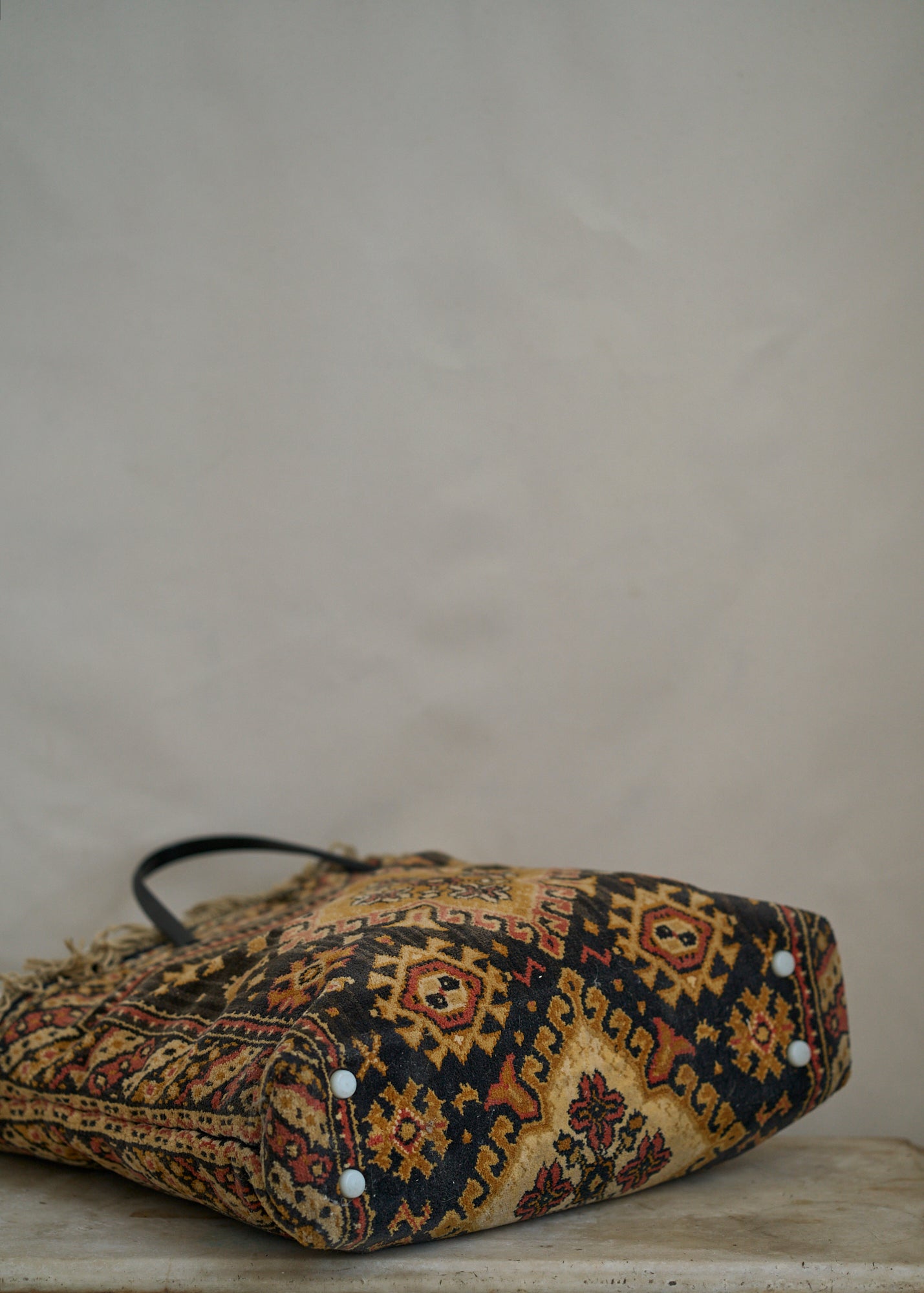 Vintage Handmade Carpet Bag