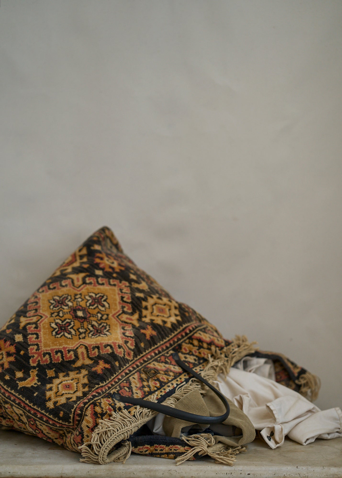 Vintage Handmade Carpet Bag