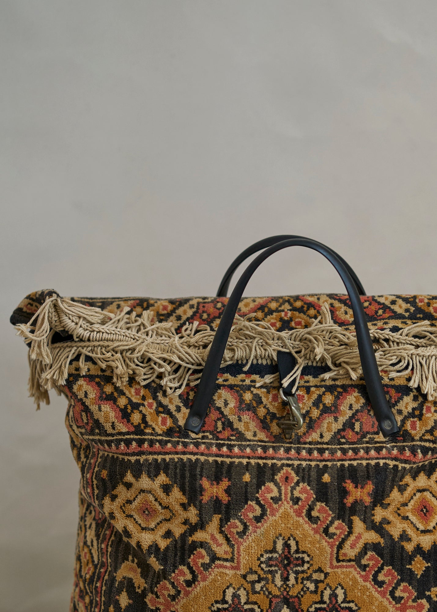 Vintage Handmade Carpet Bag