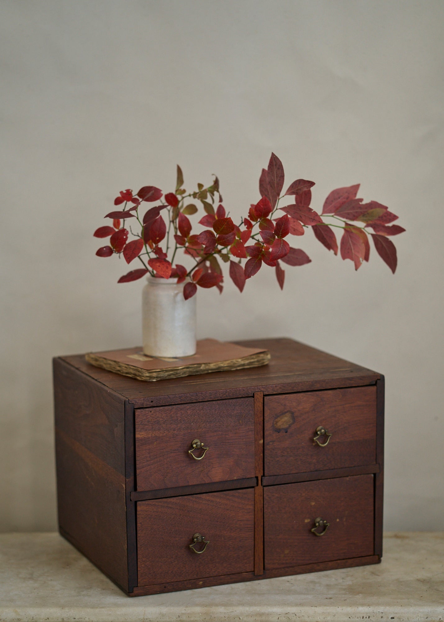 Antique Wooden Apothecary Cabinet