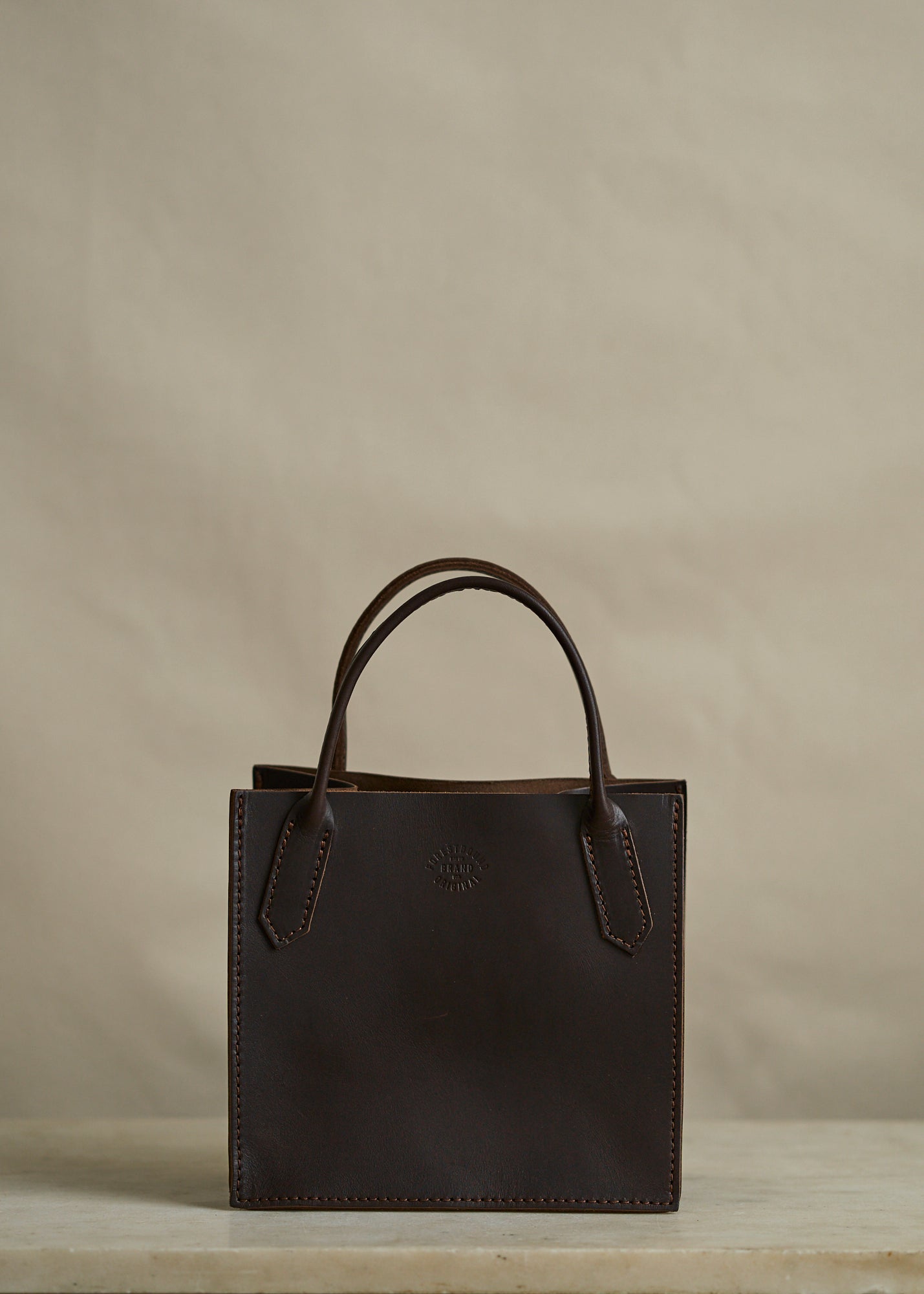 Petite Leather Dock Bag in Brown Latigo