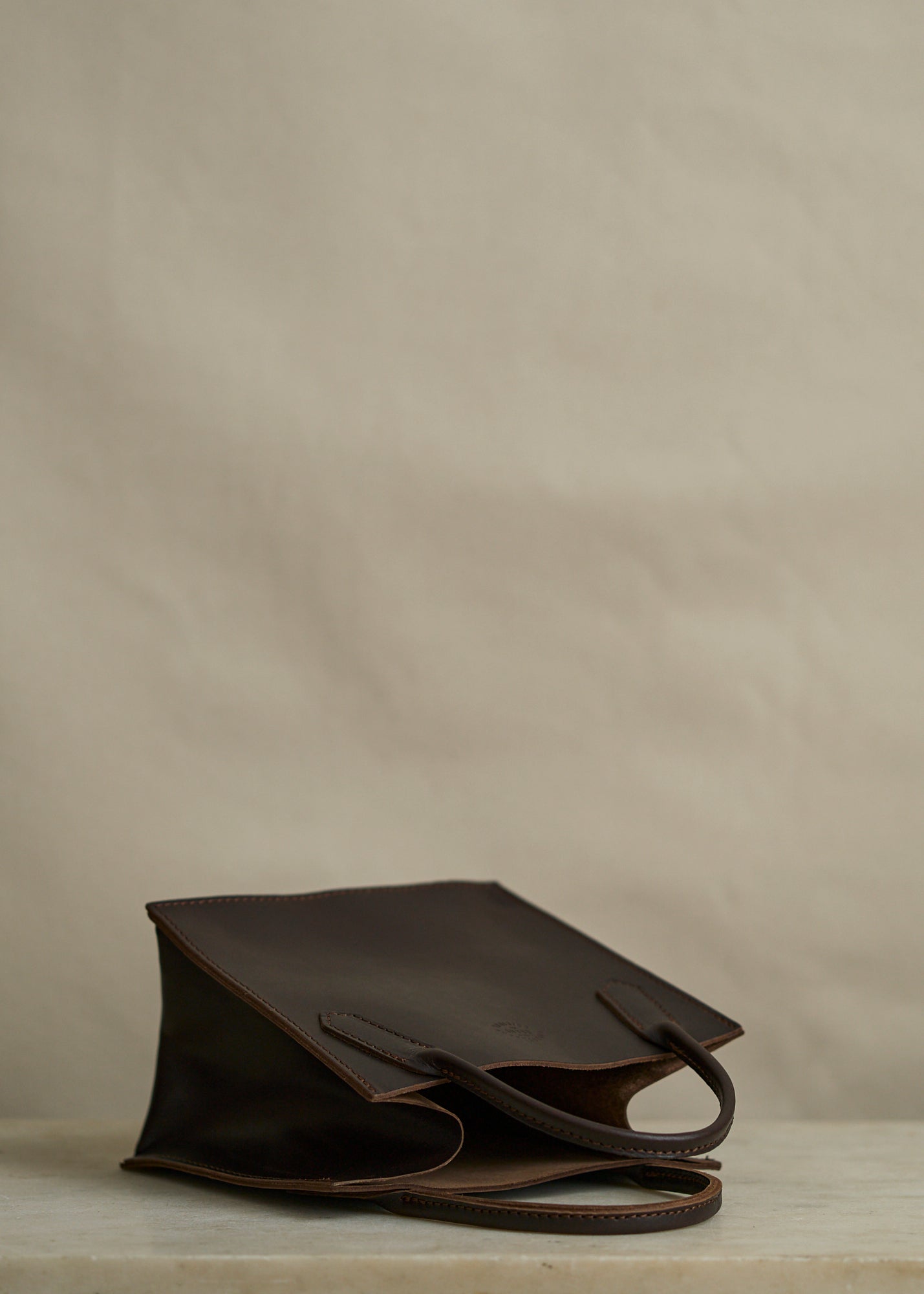 Petite Leather Dock Bag in Brown Latigo