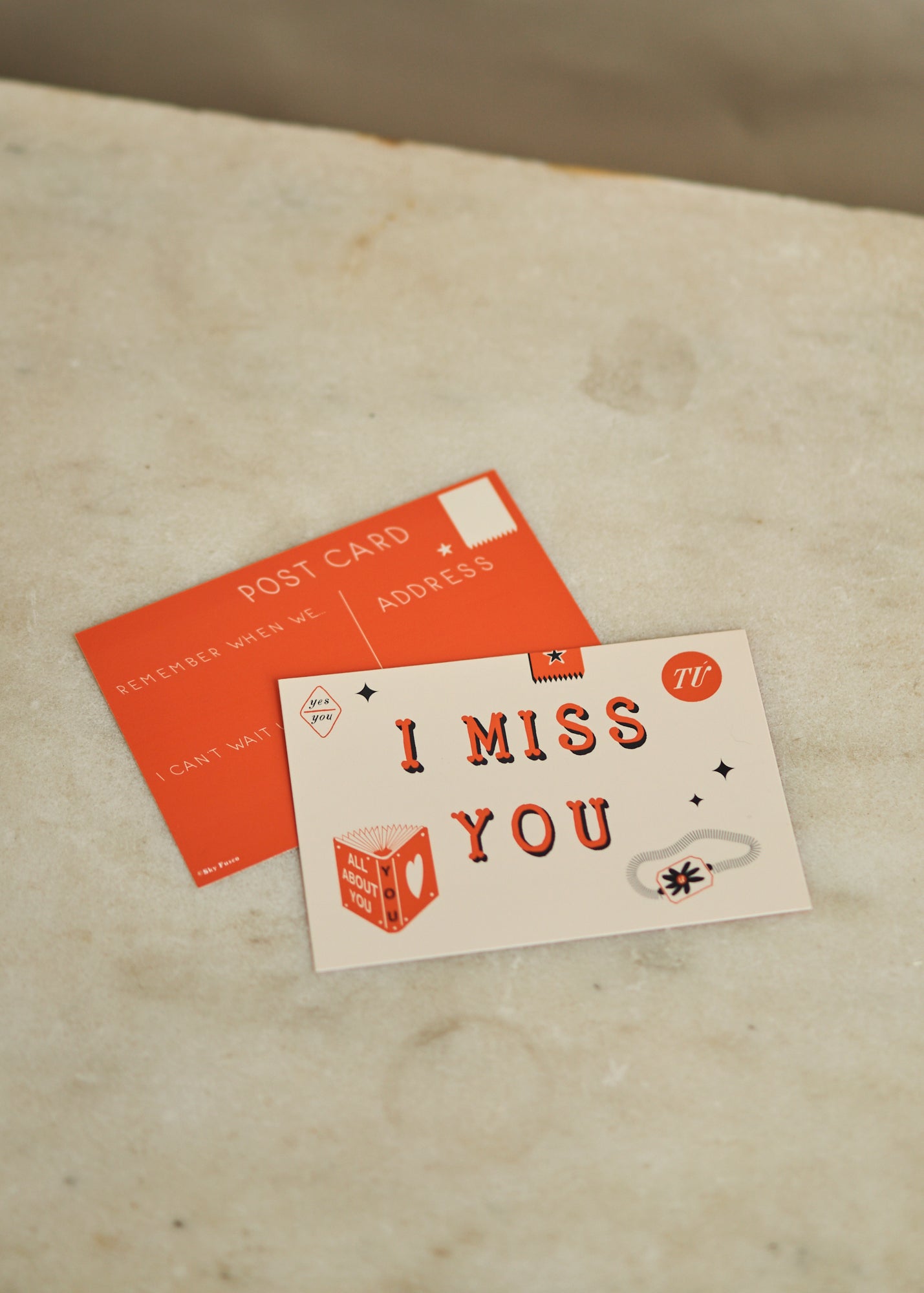 I Miss You Postcard