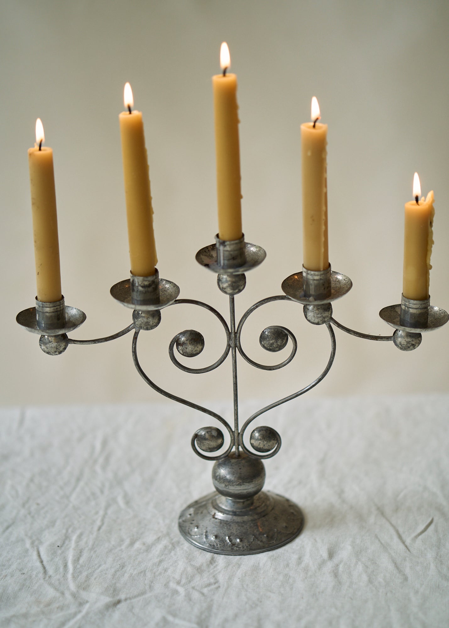 Vintage Tin Candelabra