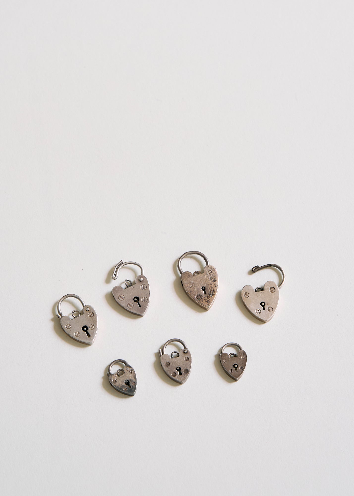 Antique Heart Padlock Necklace
