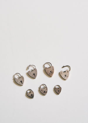 Antique Heart Padlock Necklace
