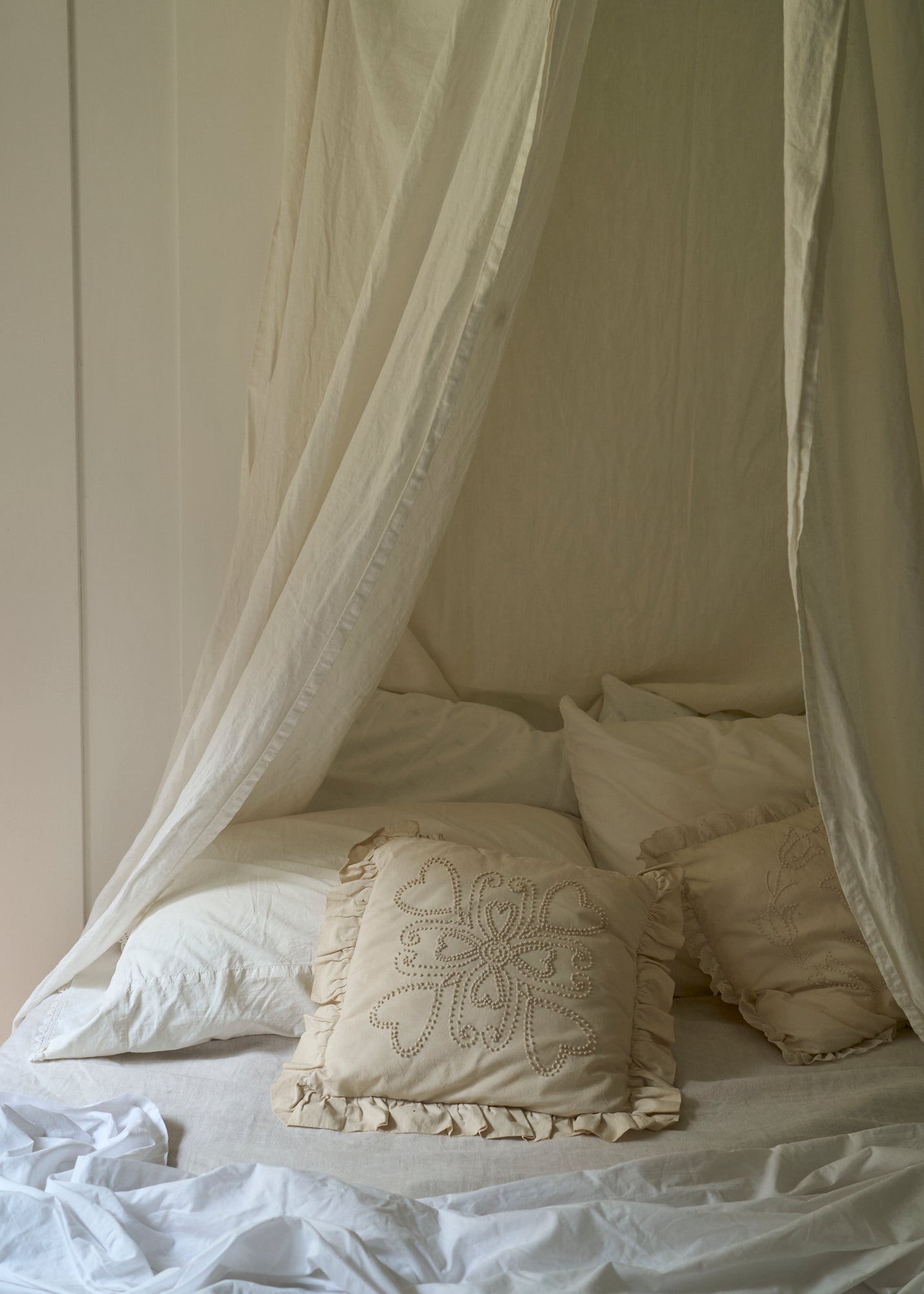 Vintage Lace Applique Pillow