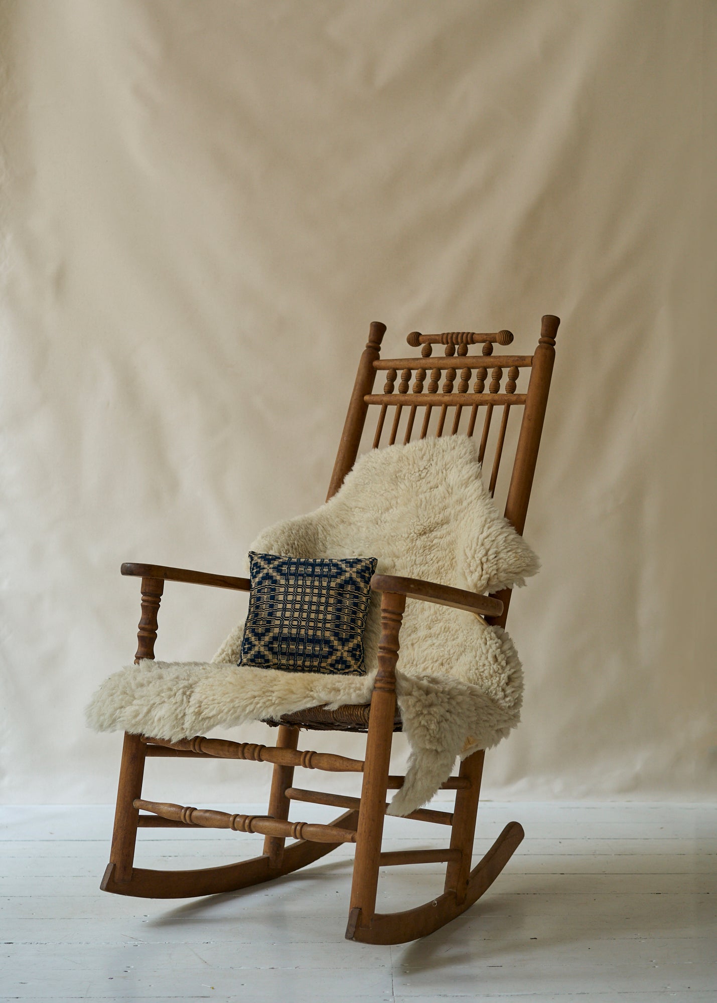 Antique Spindle Back Rocking Chair