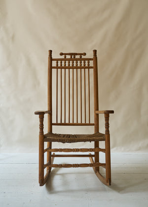 Antique Spindle Back Rocking Chair