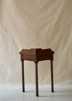 Antique Spindle Corner Table