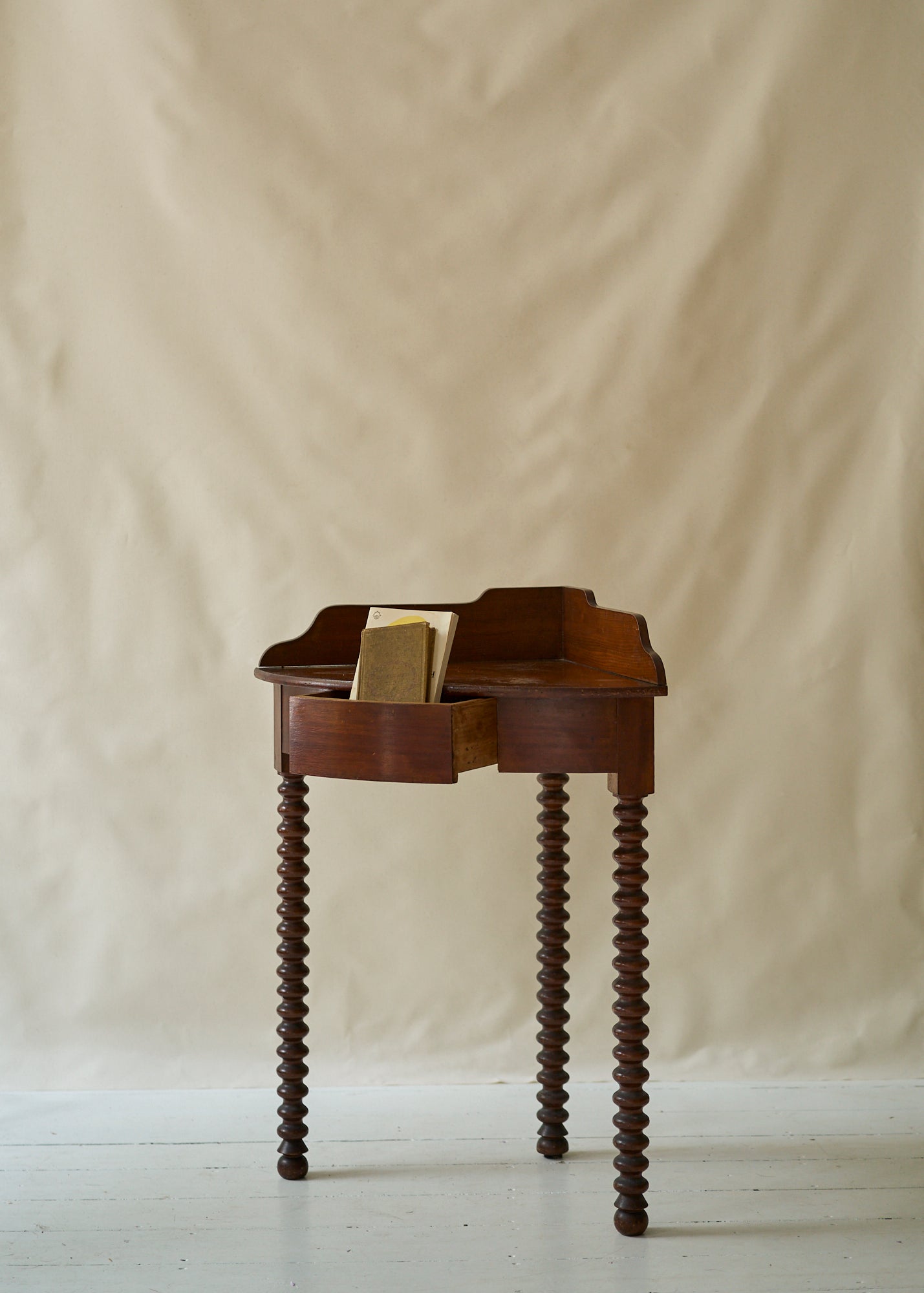 Antique Spindle Corner Table