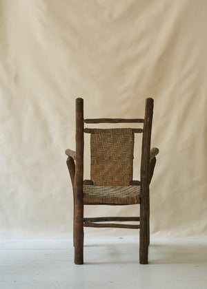 Antique Hickory Style Arm Chair